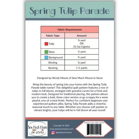 Paper Quilt Pattern - Spring Tulip Parade