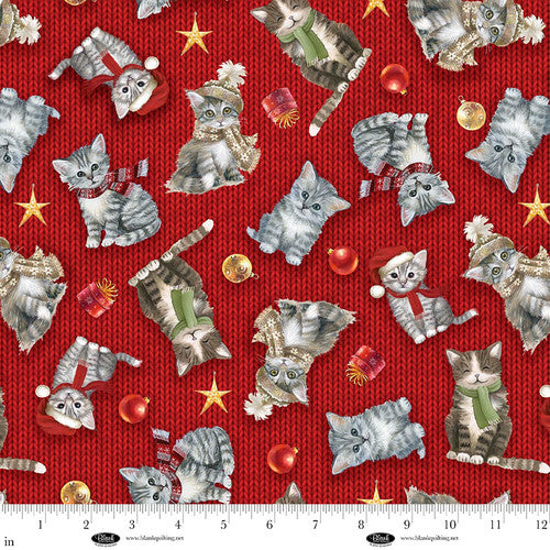 Blank A Purr-fect Holiday Season Cat Toss - Red