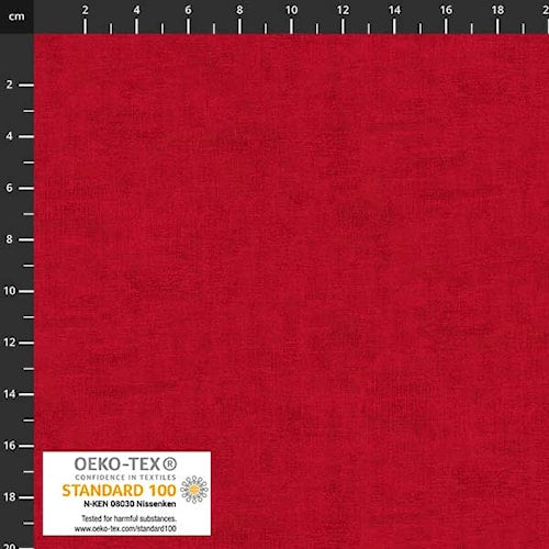 Stof Melange - True Red 406