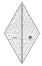 Creative Grids Quilt Ruler 60 Degree Diamond