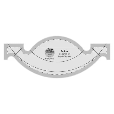 Creative Grids Machine Quilting Tool - Smiley - Black Rabbit Fabric Inc.