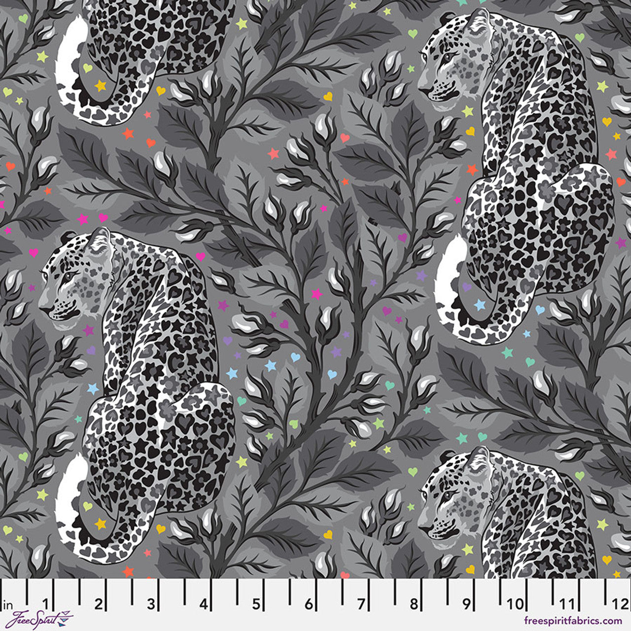 Tula Pink Graywork Birthmark - Shadow