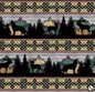 Benartex Into the Wild Border Stripe
