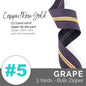 Emmaline Zippers-by-the-Yard - *SIZE#5* Grape (DOES NOT INCLUDE SLIDERS/PULLS)