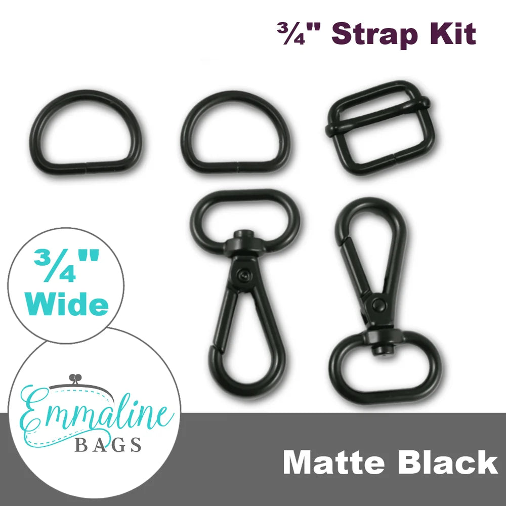 Emmaline Hardware Kit - Strap Kit to fit a 3/4" (18 mm) Wide Strap