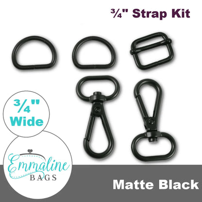 Emmaline Hardware Kit - Strap Kit to fit a 3/4" (18 mm) Wide Strap