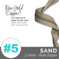 Emmaline Zippers-by-the-Yard - *SIZE#5* Sand (DOES NOT INCLUDE SLIDERS/PULLS)